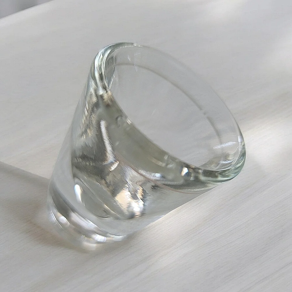 Vintage Libbey Whiskey Heavy Bottom Shot Glass White Pour Line 1 oz